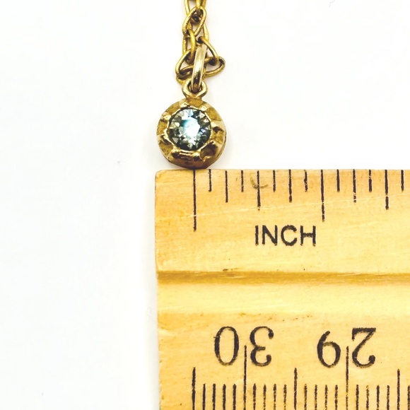 Catherine Popesco Blue Double-Sided Swarovski Crystal Necklace - Made in France - Picture 6 of 10